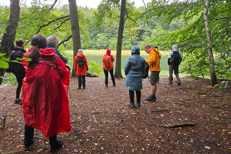 Teilnehmende beim Bildungsurlaub in der Natur