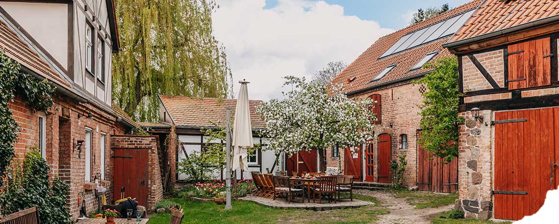 Der Fastenhof mit Innenhof und naturnaher Atmosphäre