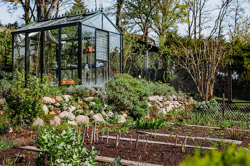 Garten und Gewächshaus am Fastenhof