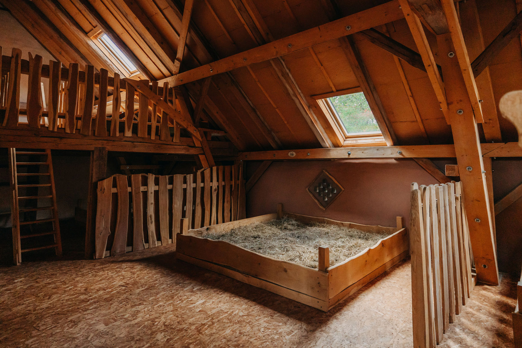 Schlafplätze im Heu in der Heuherberge am Fastenhof