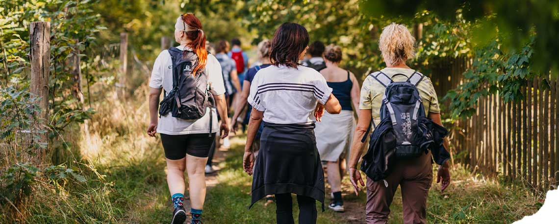 Hildegardfasten beim Wandern in der Natur